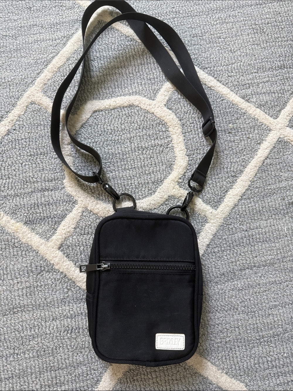 Brixley Black Nylon 5-in-1 Convertible Crossbody Sling Travel Bag